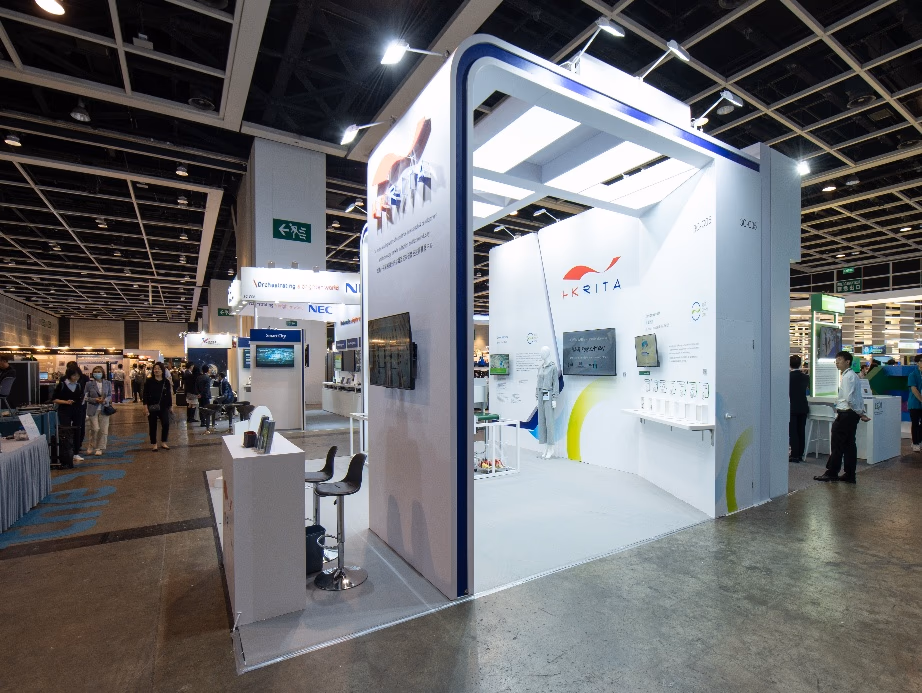 Fire-certified materials woodwork decoration — booth structural safety