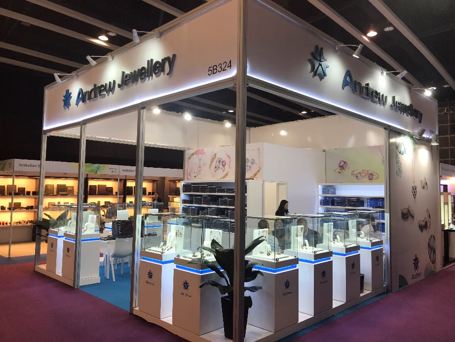 珠寶展覽搭建 - 高端展示櫃定制與CRI專業燈光