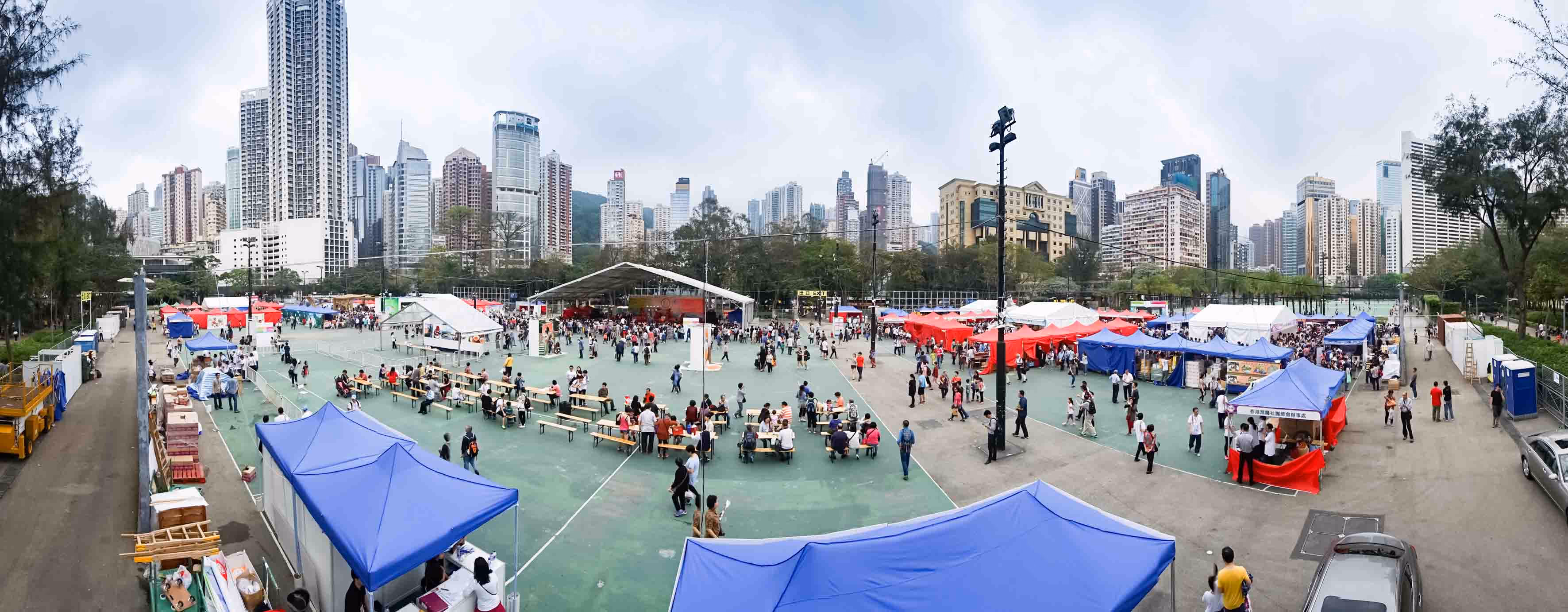 戶外展覽搭建與路演佈置 - 維多利亞公園戶外展位